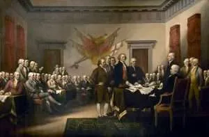 Declaration of Independence painting (1819) by John Trumbull