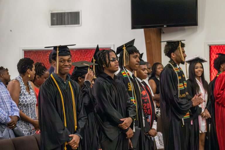 eXtend dual enrollment students at graduation ceremony, 2024