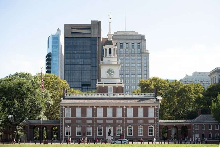 Independence Hall in Philadelphia.