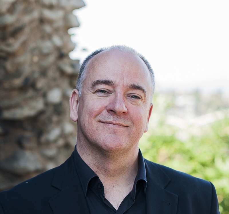 Kerry Brown is wearing a black shirt