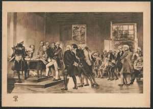 Signing of the Declaration of Independence.