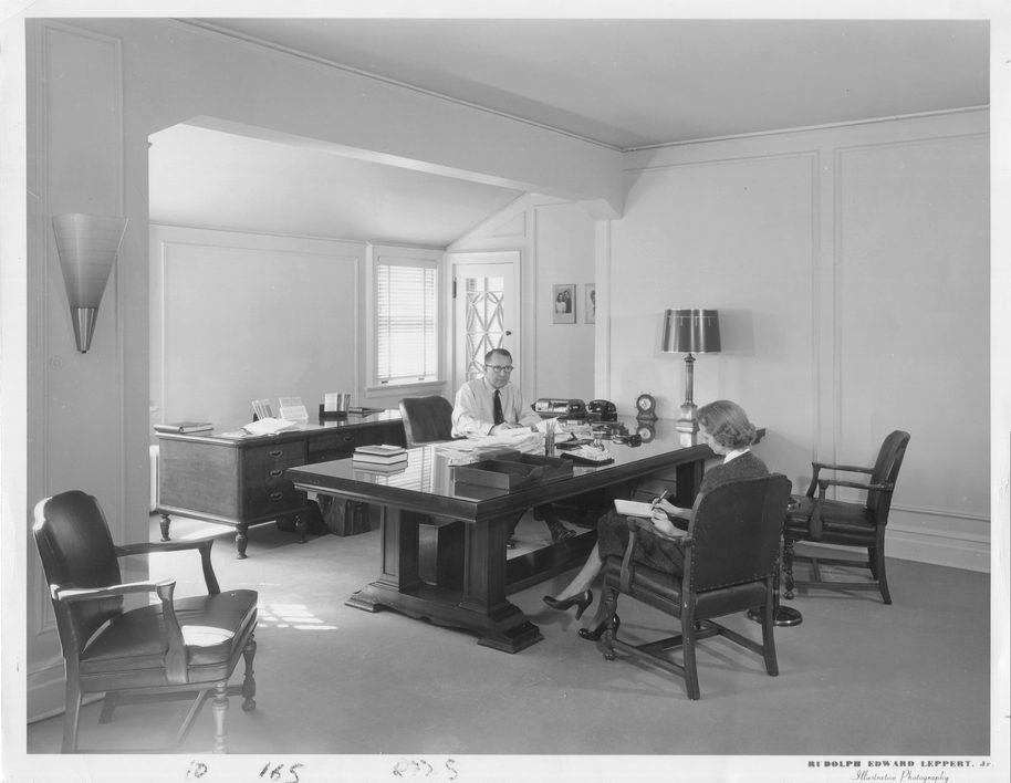 A seminar room at the Irvington mansion