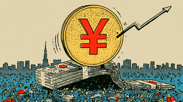 illustration of a Yen coin