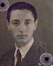 Black and white photo of Pino Lella as a young man.